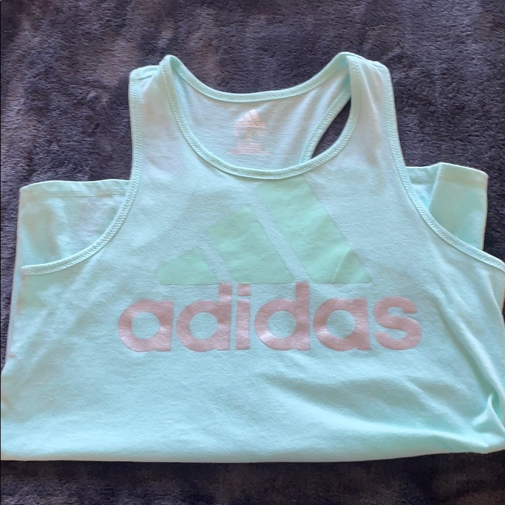 Aqua adidas tank